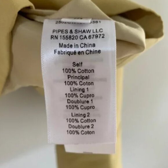 Veronica Beard Arlen Dickey Embellished Cotton-poplin coat Yellow - Picture 8 of 11